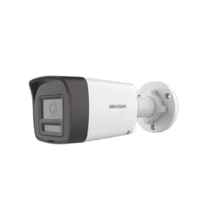 [Audio Bidireccional + Dual Light + ColorVu] Bala TURBOHD 3K (5 Megapixel) / Lente 2.8 mm Angulo de vision 112° / 30 mts IR EXIR + 20 mts Luz Blanca / Micrófono y Bocina Integrado / Exterior IP67 / Metal / dWDR