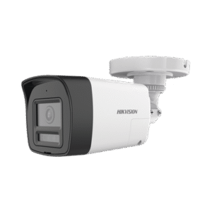 [Audio Bidireccional + Sirena & Estrobo + Dual Light + ColorVu] Bala TURBOHD 4K (8 Megapixel) / Lente 2.8 mm / 30 mts IR EXIR + 20 mts Luz Blanca / Micrófono y Bocina Integrado / Exterior IP67 / Metal / dWDR