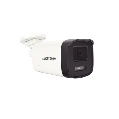 [Audio Bidireccional + Dual Light + ColorVu] Bala TURBOHD 3K (5 Megapixel) / Lente 3.6 mm / 40 mts IR EXIR + 40 mts Luz Blanca / Micrófono y Bocina Integrado / Exterior IP67 / dWDR