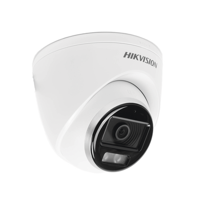 [ColorVu] Turret TURBOHD 3K (5 Megapixel) / Micrófono Integrado / Lente 3.6 mm / Imagen a Color 24/7 / 40 mts Luz Blanca / Exterior IP67 / dWDR / 4 Tecnologías