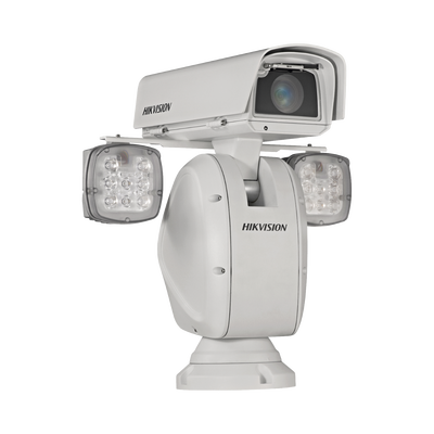 PTZ IP 2 Megapixel / Punta de Poste / 40X Zoom / 400 mts IR / Exterior IP66 / 30 IPS / EIS / WDR 140 dB / Wiper / MicroSD