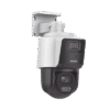 [TandemVu] PTZ IP 4 Megapixel con Cámara Panoramica 4 Megapixel / 4X Zoom / Dual Light (40 mts IR + 30 mts Luz Blanca) / ACUSENSE / IP66 / PoE+ / DARKFIGHTER / Micro SD / Incluye Base para Techo o Pared