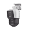 [TandemVu] PTZ IP 4 Megapixel con Cámara Panoramica 4 Megapixel / 4X Zoom / Dual Light (40 mts IR + 30 mts Luz Blanca) / ACUSENSE / IP66 / PoE+ / DARKFIGHTER / Micro SD / Incluye Base para Techo o Pared