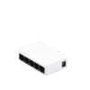 Switch No Administrable de 5 Puertos para Escritorio / Fast Ethernet 10 / 100 Mbps / Diseño Compacto y Estetico