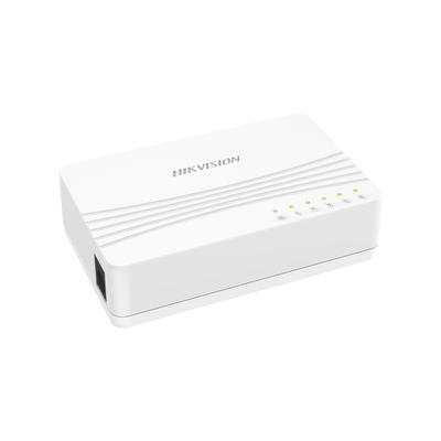 Switch No Administrable de 5 Puertos para Escritorio / Fast Ethernet 10 / 100 Mbps / Diseño Compacto y Estetico