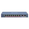 Switch PoE+ / No Administrable / 6 Puertos 10/100 Mbps 802.3 af/at (30 W) / 1 Puerto 10/100 Mbps Hi-PoE (90 W) / 2 Puertos 1000 Mbps Uplink / Modo Extendido hasta 300 Metros / 110 Watts