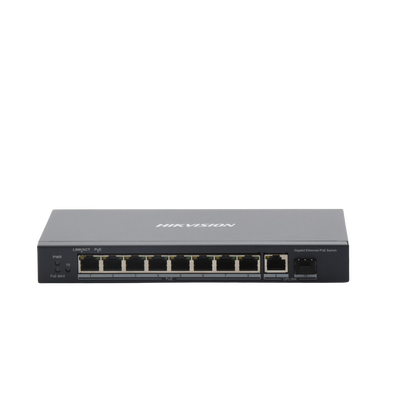 Switch Gigabit PoE+ / No Administrable / 8 Puertos 1000 Mbps PoE+ / 1 Puerto 1000 Mbps de Uplink + 1 Puerto SFP / 110 Watts Switch Gigabit PoE+ / No Administrable / 8 Puertos 1000 Mbps PoE+ / 1 Puerto 1000 Mbps de Uplink + 1 Puerto SFP / 110 Watts