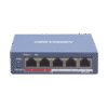 Switch Monitoreable PoE+ / 4 puertos 100 Mbps PoE+ / 1 Puerto 100 Mbps Uplink / PoE hasta 250 Metros / 60 Watts / Conexión Remota desde Hik-PartnerPro