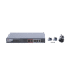 Switch PoE+ / Monitoreable / 16 puertos 10/100 Mbps PoE+ / 2 Puertos 1000 Mbps Uplink / 2 Puertos SFP de Uplink / Configuración Nube Hik-Partner Pro / Modo Extendido hasta 300 metros / 230 W