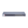 Switch Gigabit PoE+ / Monitoreable / 16 Puertos 1000 Mbps PoE+ / 1 Puerto 1000 Mbps de Uplink / 1 Puerto SFP / Configuración Nube desde Hik-PartnerPro / Modo Extendido hasta 300 Metros / 130 Watts