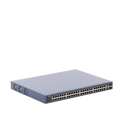 Switch PoE+ / Monitoreable / 48 Puertos 1000 Mbps PoE+ / 2 Puertos 1000 Mbps Uplink / 2 Puertos SFP / 470 Watts