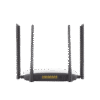 Router Inalámbrico WISP Gigabit / Hasta 1200 Mbps / Doble Banda AC (2.4 GHz y 5 GHz) / 3 Puertos LAN 10/100/1000 Mbps + 1 Puerto WAN 10/100/1000 Mbps / 4 Antenas Externas Omnidireccional de 5 dBi / Interior