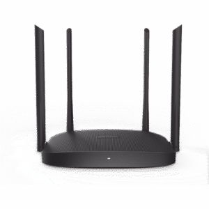 Router Inalámbrico WISP Gigabit / Hasta 1200 Mbps / Doble Banda AC (2.4 GHz y 5 GHz) / 3 Puertos LAN 10/100/1000 Mbps + 1 Puerto WAN 10/100/1000 Mbps / 4 Antenas Externas Omnidireccional de 5 dBi / Interior