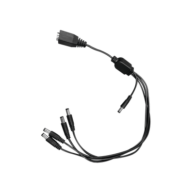 Cable con 5 Vías para Alimentar 4 Cámaras TURBOHD y DVR TURBOHD epcom / HIKVISION