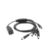 Cable con 5 Vías para Alimentar 4 Cámaras TURBOHD y DVR TURBOHD epcom / HIKVISION