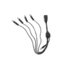 Cable con 5 Vías para Alimentar 4 Cámaras TURBOHD y DVR TURBOHD epcom / HIKVISION
