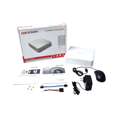 DVR 2 Megapixel (1080P) lite / 8 Canales TURBOHD / 1 Bahía de Disco Duro / H.264+ / 1 Canal de Audio / Salida de vídeo Full HD