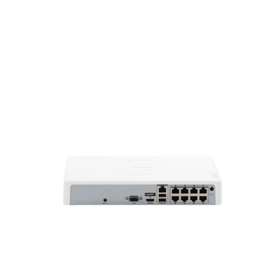 NVR 4 Megapixel (Compatible con Cámaras ACUSENSE) / 8 canales IP / 8 Puertos PoE /1 Bahía de Disco Duro / Salida de Vídeo Full HD