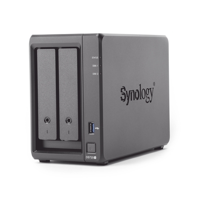 Servidor NAS de escritorio con 2 bahías / Expandible a 7 bahías / Hasta 112 TB