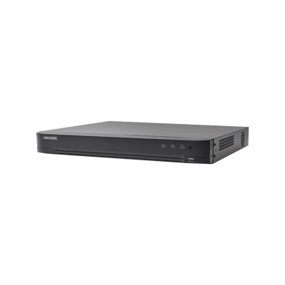 DVR 4 Megapixel / 16 Canales TURBOHD + 8 Canales IP / 1 Bahías de Disco Duro / 16 Canales de Audio / Salida de Vídeo en 4K DVR 4 Megapixel / 16 Canales TURBOHD + 8 Canales IP / 1 Bahías de Disco Duro / 16 Canales de Audio / Salida de Vídeo en 4K