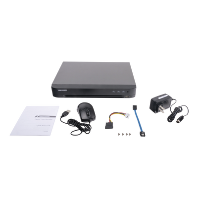 DVR 2 Megapixel (1080p) Lite / 32 Canales TURBOHD + 2 Canales IP / 2 Bahías de Disco Duro / 1 Canal de Audio / Vídeo Análisis