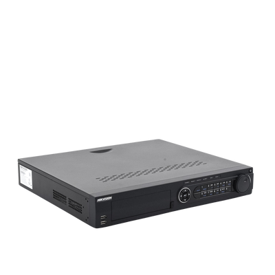 DVR 32 Canales TurboHD + 16 Canales IP/ 4 Megapixel/ 4 Bahías de Disco Duro / POS / 4 Canales de Audio / Videoanalisis / 16 Entradas de Alarma