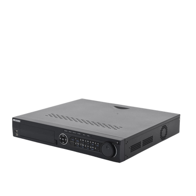 DVR 32 Canales TurboHD + 16 Canales IP/ 4 Megapixel/ 4 Bahías de Disco Duro / POS / 4 Canales de Audio / Videoanalisis / 16 Entradas de Alarma