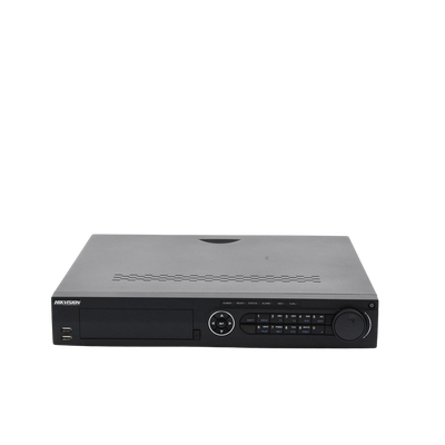 DVR 32 Canales TurboHD + 16 Canales IP/ 4 Megapixel/ 4 Bahías de Disco Duro / POS / 4 Canales de Audio / Videoanalisis / 16 Entradas de Alarma