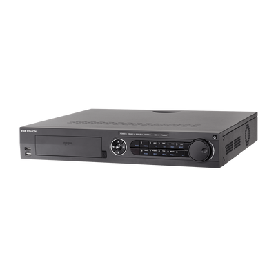 DVR 32 Canales TurboHD + 16 Canales IP/ 4 Megapixel/ 4 Bahías de Disco Duro / POS / 4 Canales de Audio / Videoanalisis / 16 Entradas de Alarma