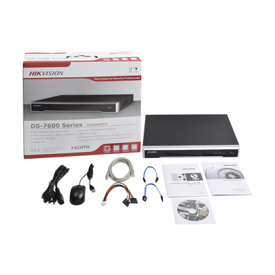 NVR 8 Megapixel (4K) / 8 canales IP / 8 Puertos PoE+ / Soporta Cámaras con AcuSense / 2 Bahías de Disco Duro / Switch PoE 250 mts / HDMI en 4K