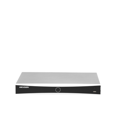 (ACUSENSE / Evita Falsas Alarmas) NVR 12 Megapixel (4K) / Reconocimiento Facial / 8 Canales IP / Base de Datos / 8 Puertos PoE+ / 2 Bahías de Disco Duro / Switch PoE 300 mts Modo Extendido / Soporta Función Time Lapse