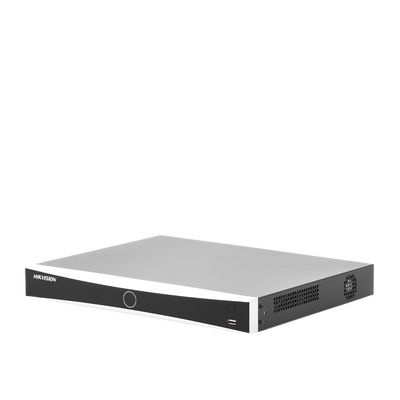 (ACUSENSE / Evita Falsas Alarmas) NVR 12 Megapixel (4K) / Reconocimiento Facial / 8 Canales IP / Base de Datos / 8 Puertos PoE+ / 2 Bahías de Disco Duro / Switch PoE 300 mts Modo Extendido / Soporta Función Time Lapse