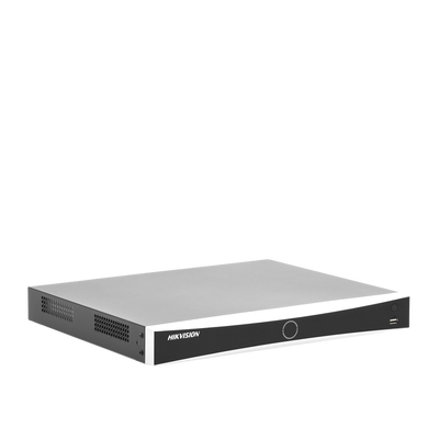 (ACUSENSE / Evita Falsas Alarmas) NVR 12 Megapixel (4K) / Reconocimiento Facial / 8 Canales IP / Base de Datos / 8 Puertos PoE+ / 2 Bahías de Disco Duro / Switch PoE 300 mts Modo Extendido / Soporta Función Time Lapse