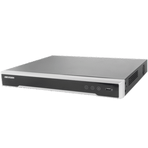 NVR 12 Megapixel (4K) / 32 canales / 16 Puertos PoE+ / Soporta Cámaras con AcuSense / Hik-Connect / 2 Bahías de Disco Duro / Switch PoE 300 mts / HDMI en 4K / Soporta POS