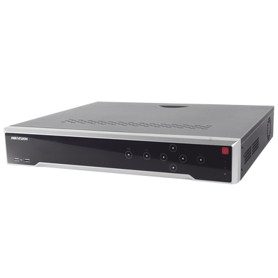 NVR 12 Megapixel (4K) / 16 canales IP / 16 Puertos PoE+ / 4 Bahías de Disco Duro / Switch PoE 300 mts / HDMI en 4K / Soporta POS