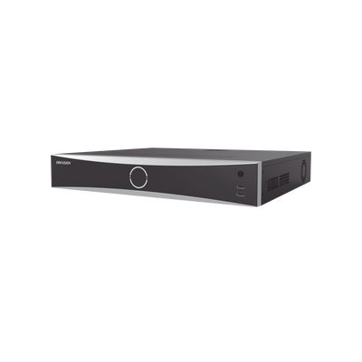 NVR 32 Megapíxel (8K) / 16 Canales IP / 16 Puertos PoE+ / ACUSENSE / ANPR / Conteo de Personas / Reconocimiento Facial / 4 Bahías de Disco Duro / Soporta POS / Alarmas I/O