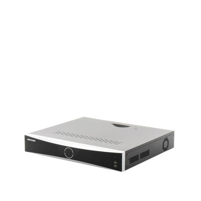 NVR 12 Megapixel (4K) / 16 canales IP / AcuSense (Evita Falsas Alarmas) / Reconocimiento Facial / 4 Bahías de Disco Duro / HDMI en 4K / Alarmas I/O