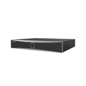 NVR 12 Megapixel (4K) / 16 canales IP / 16 Puertos PoE+ / AcuSense (Evita Falsas Alarmas) / Reconocimiento Facial / 4 Bahías de Disco Duro / Switch PoE 300 mts / HDMI en 4K / Alarmas I/O