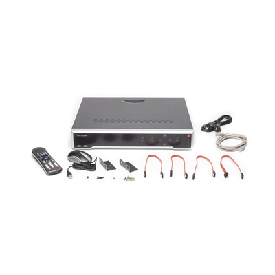 NVR 8 Megapixel (4K) / 32 canales IP / 16 Puertos PoE+ / Soporta Cámaras con AcuSense / 4 Bahías de Disco Duro / Switch PoE 300 mts / HDMI en 4K / Videoanaliticos