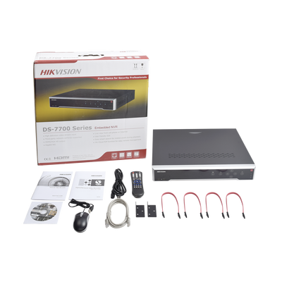 NVR 8 Megapixel (4K) / 32 canales IP / 16 Puertos PoE+ / Soporta Cámaras con AcuSense / 4 Bahías de Disco Duro / Switch PoE 300 mts / HDMI en 4K / Videoanaliticos