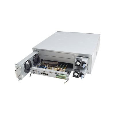 NVR 12 Megapixel (4K) / 128 canales IP / 16 Bahias de Disco Duro / 4 Puertos de Red / Soporta RAID con Hot Swap / NVR de Alto Desempeño