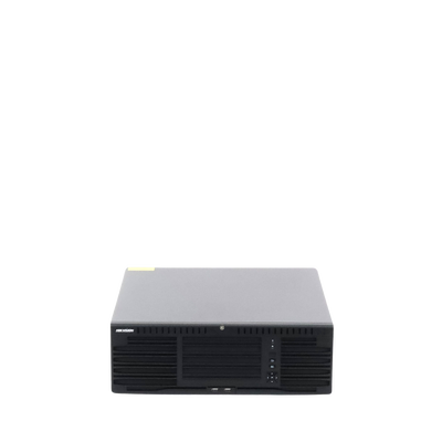 [Doble Poder de Decodificación] NVR 32 Megapixel (8K) / 128 Canales IP / AcuSense / ANPR / Conteo de Personas / 16 Bahías de Disco Duro / 2 Tarjetas de Red / Soporta RAID con Hot Swap / 2 HDMI en 8K / POS / Alarmas I/O / Smart Search