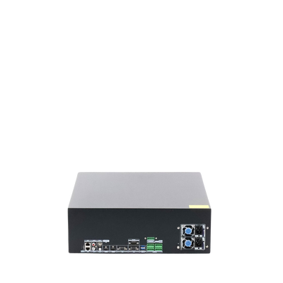 [Doble Poder de Decodificación] NVR 32 Megapixel (8K) / 128 Canales IP / AcuSense / ANPR / Conteo de Personas / 16 Bahías de Disco Duro / 2 Tarjetas de Red / Soporta RAID con Hot Swap / 2 HDMI en 8K / POS / Alarmas I/O / Smart Search