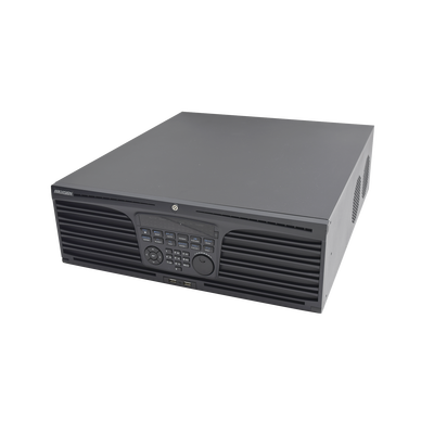 NVR 12 Megapixel (4K) / 32 Canales IP / Soporta Cámaras AcuSense / 16 Bahías de Disco Duro / 2 Tarjetas de Red / Soporta RAID con Hot Swap / HDMI en 4K / Soporta POS
