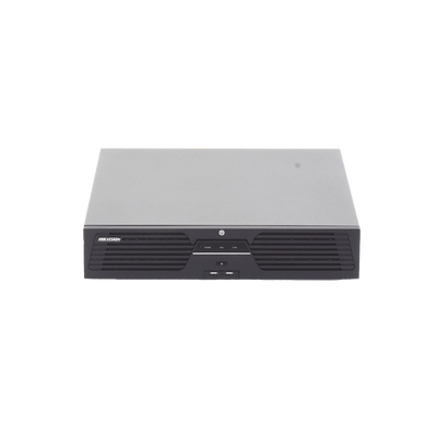 [Doble Poder de Decodificación] NVR 32 Megapixel (8K) / 32 Canales IP / AcuSense / ANPR / Conteo de Personas / Heat Map / 8 Bahías de Disco Duro / 2 Tarjetas de Red / Soporta RAID con Hot Swap / 2 HDMI en 8K / Soporta POS / Alarmas I/O / ACU
