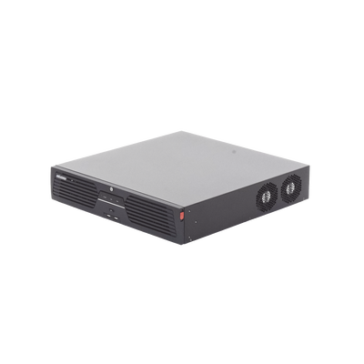 [Doble Poder de Decodificación] NVR 32 Megapixel (8K) / 32 Canales IP / AcuSense / ANPR / Conteo de Personas / Heat Map / 8 Bahías de Disco Duro / 2 Tarjetas de Red / Soporta RAID con Hot Swap / 2 HDMI en 8K / Soporta POS / Alarmas I/O / ACU