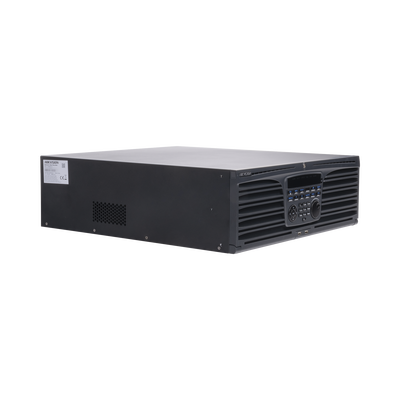 NVR 12 megapixel (4K) / 64 canales IP / Soporta Cámaras con AcuSense / 16 Bahías de Disco Duro / 2 Tarjetas de Red / Soporta RAID con Hot Swap / HDMI en 4K / Soporta POS