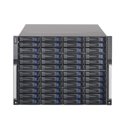 Servidor de Almacenamiento Cluster / 48 Bahías de Disco Duro / Controlador Simple / Graba 600 Canales IP / Fuente Redundante