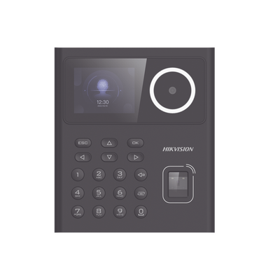 Terminal Min Moe WiFi con Batería de Respaldo / Administrable por Smartphone o Nube / Acceso y Asistencia / Huella, Facial y Tarjetas MIFARE / 500 rostros y 1,000 Huellas y Tarjetas / Detección de Cubrebocas / Hik-Connect Teams / HIK-IA