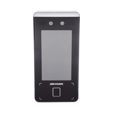 Terminal Min Moe WiFi de Reconocimiento Facial ULTRA RÁPIDO (Exterior IP65) / Hasta 1.5 mts en lectura / Soporta P2P Hik-Connect / 3,000 Usuarios /QR y Videoportero (ambientes de bajo ruido) / HIK-IA